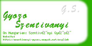 gyozo szentivanyi business card